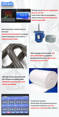 Hochtemperatur-Industrie-Trocknungs-Ofen 600°C für die Verarbeitung von Chemikalien